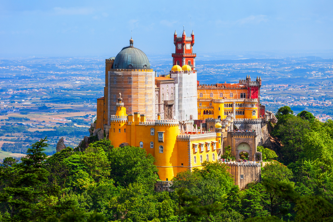 Pena Palace in Sintra Town, Portugal